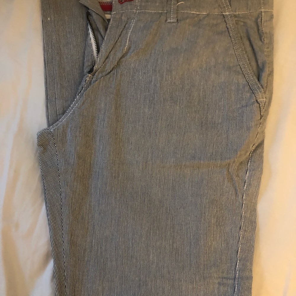 Lightly worn Jacob Holston pinstripe summer pants